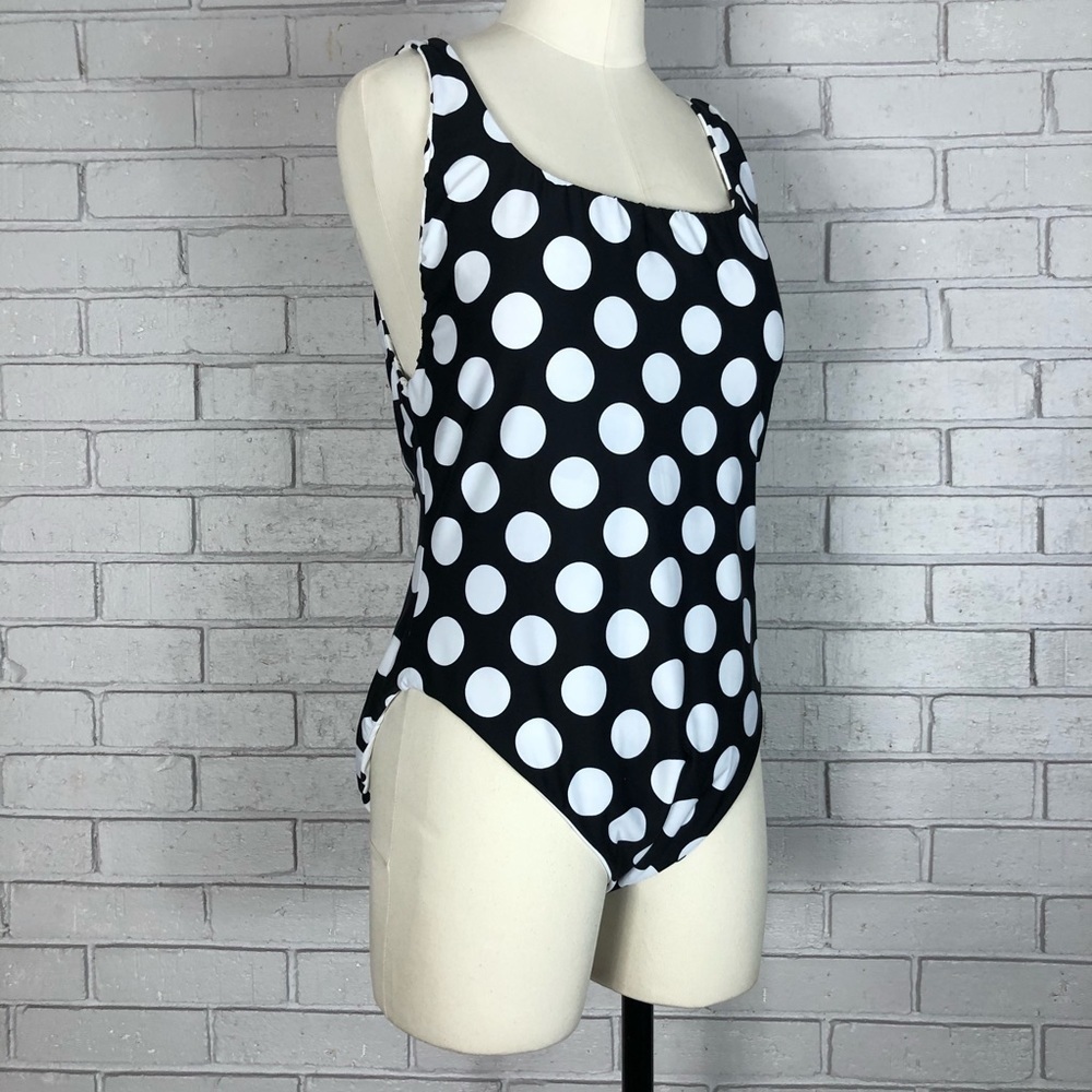 La Blanca Dot Goose Reversible One Piece Swimsuit - Picture 6 of 13
